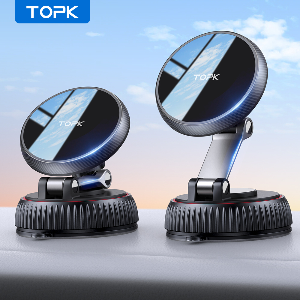 Car Phone Holder Magnetic - TOPK Magnetic Car Phone Holder Mount