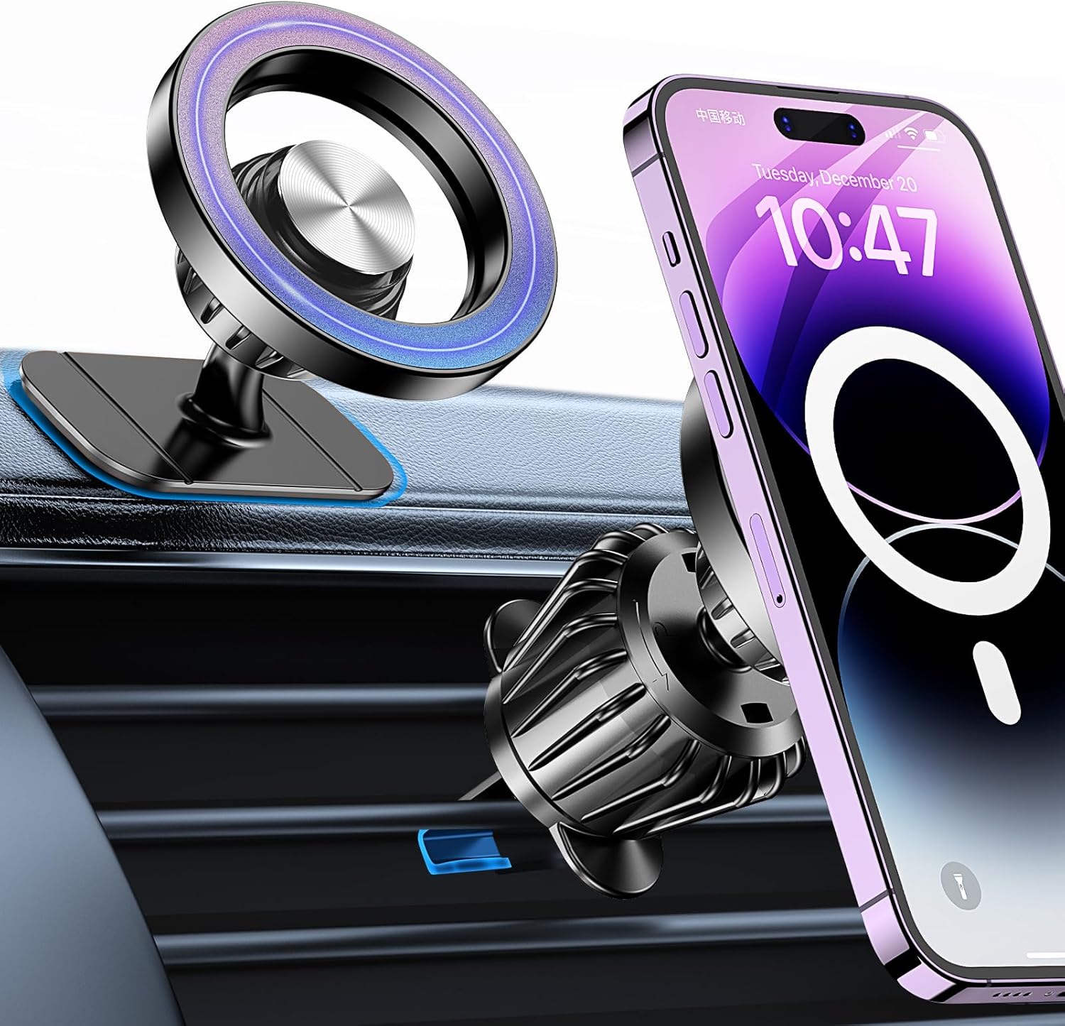 Car Accessories For Women - Kaistyle for Magsafe Car Mount【Strong Magnets】Magnetic