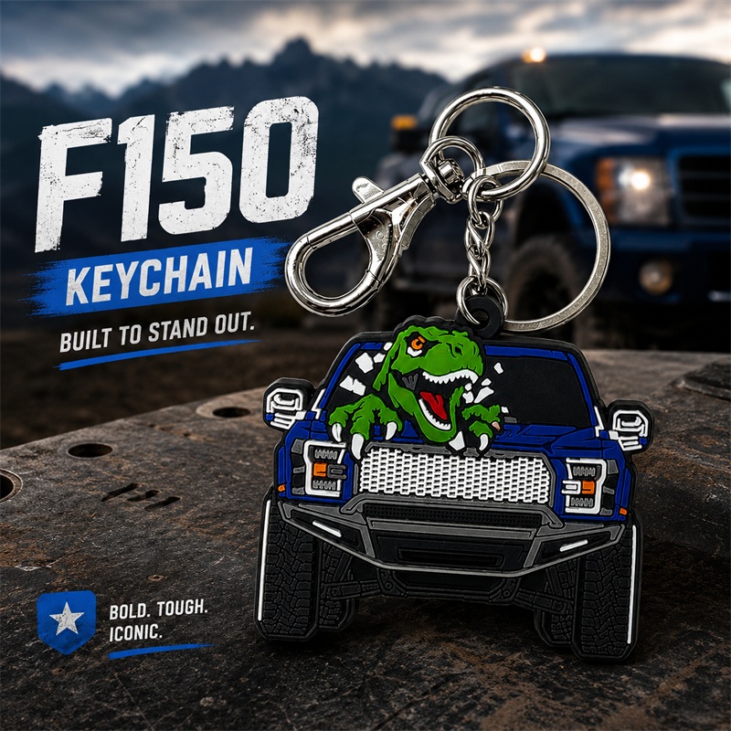Car Accessories Gift Ideas - Soft Rubber Key Chain For Ford