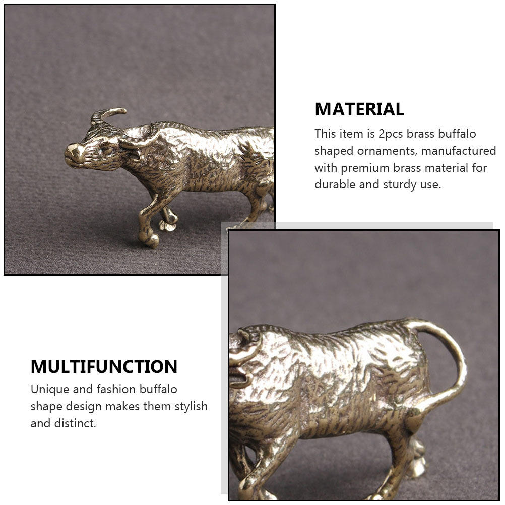 Car Accessories Gift Ideas - Brass Decor 2 Pack Keychain Pendant