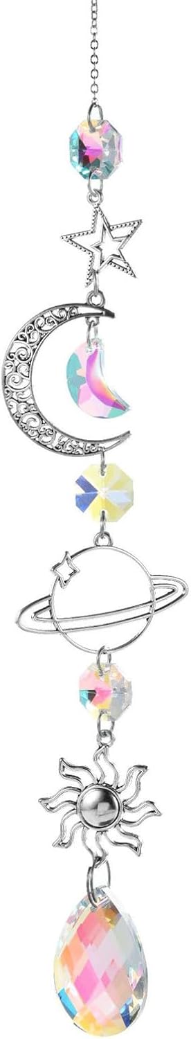 Car Accessories For Women - Colorful Crystal car Mirror Hanging Accessories，Car