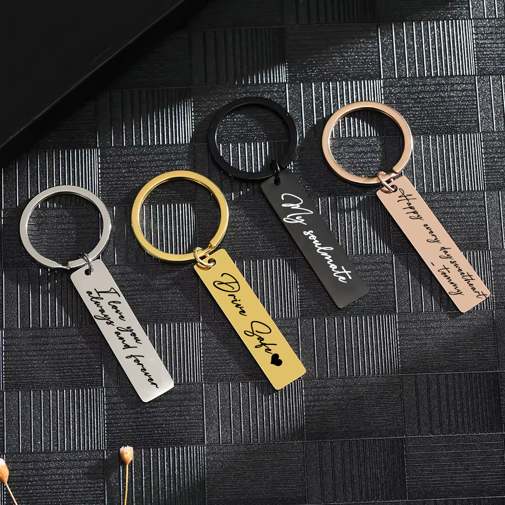 Car Accessories Gift Ideas - Actual Handwriting Keychain Custom Personalized Keychain