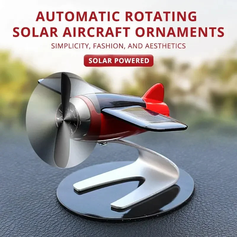 Car Accessories For Women - Solar Airplane Creative Men's Car Decoration