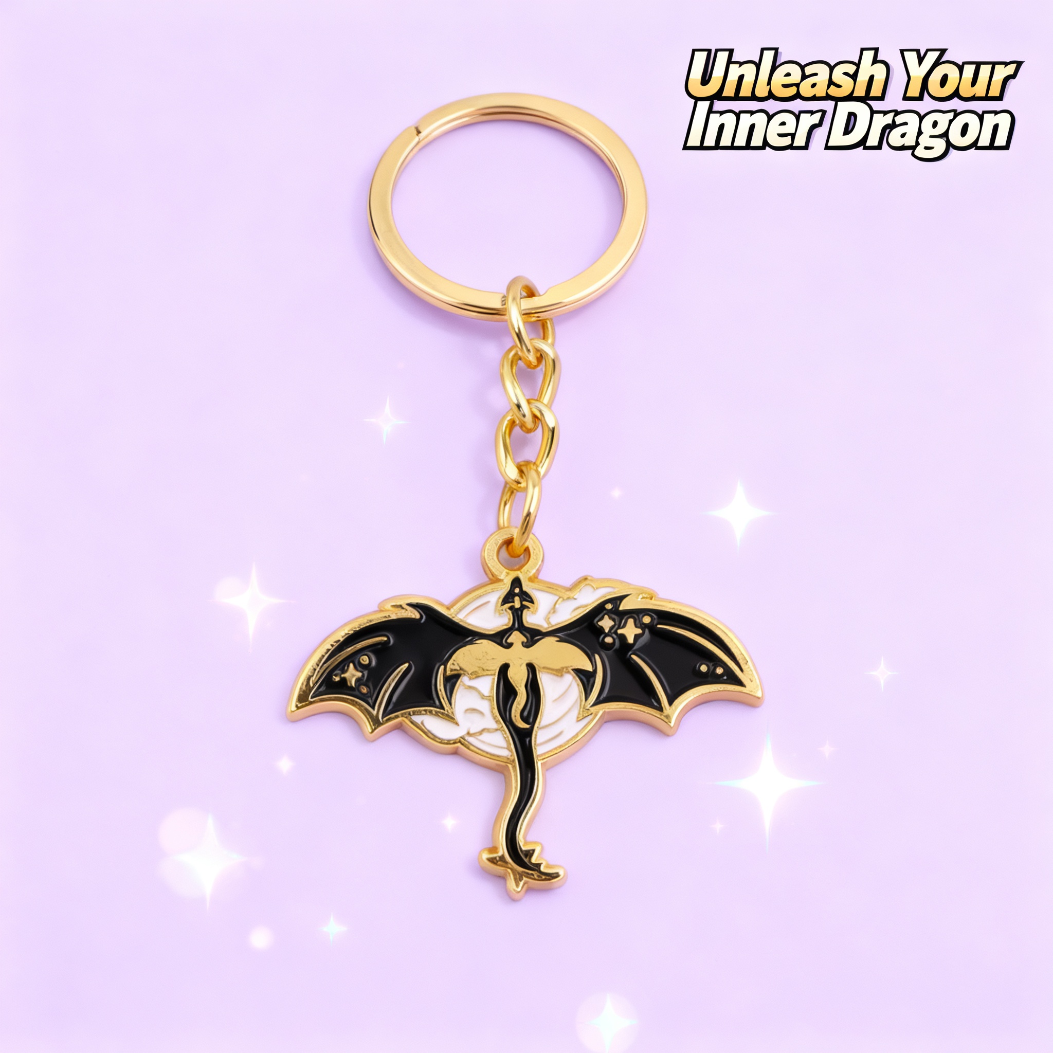 Car Accessories For Women - Retro Novel Dragon Car Keychain For