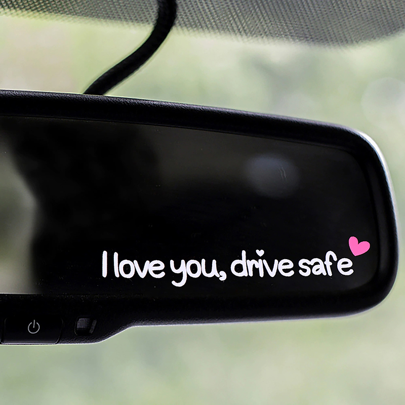 I Love You Drive Safe Car Mirr - Car Accessories For Women บทวิจารณ์และราคา