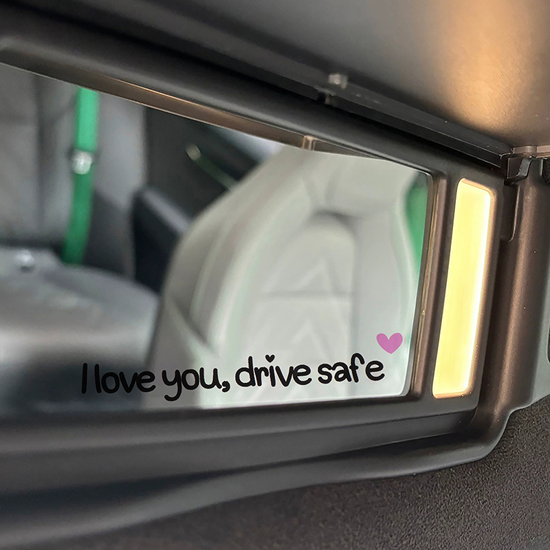 I Love You Drive Safe Car Mirr - Car Accessories For Women บทวิจารณ์และราคา