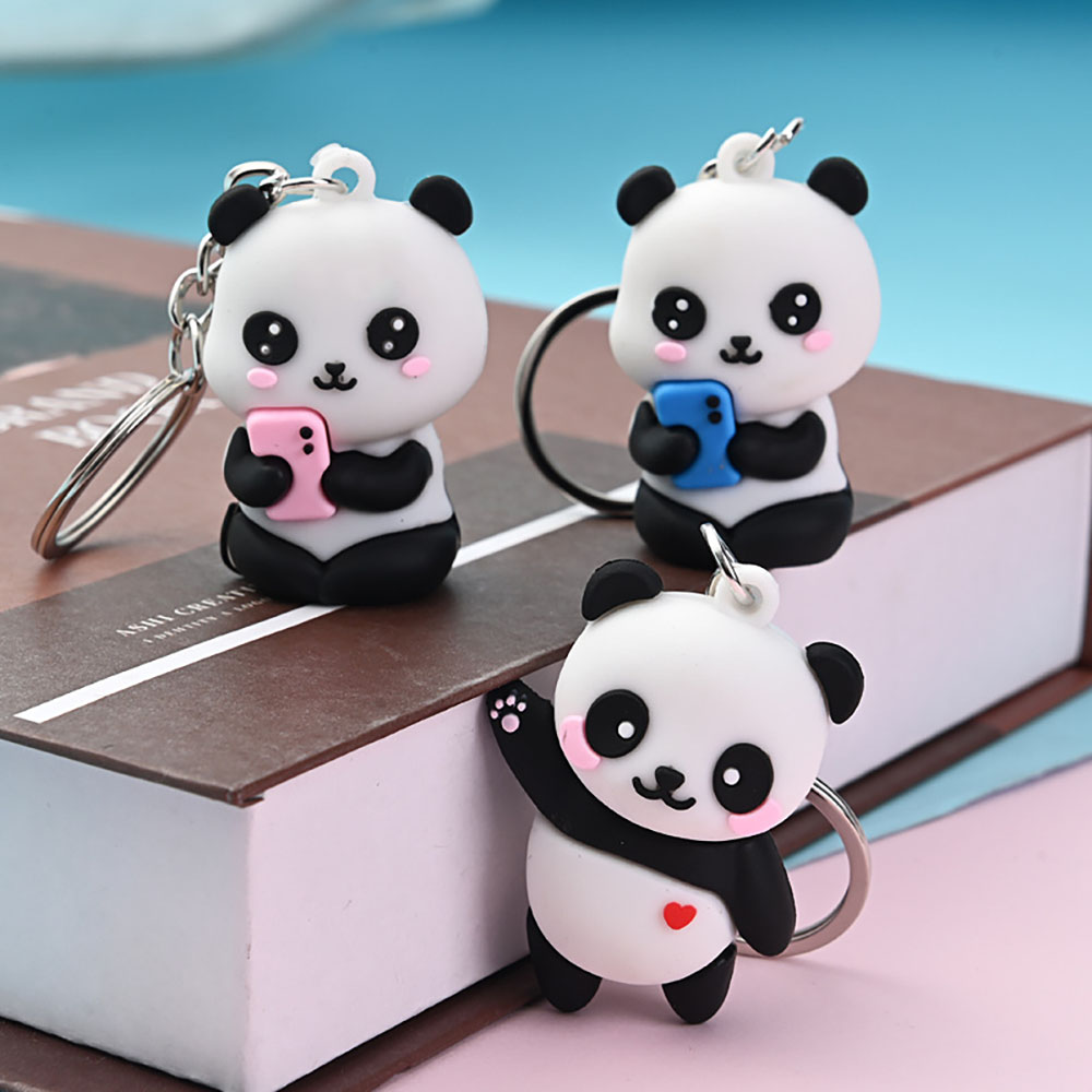 Cute Cartoon Couple Panda Keyc - Car Accessories Gift Ideas บทวิจารณ์และราคา