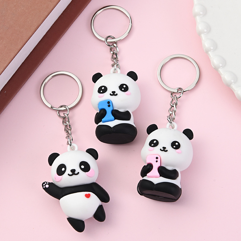 Cute Cartoon Couple Panda Keyc - Car Accessories Gift Ideas บทวิจารณ์และราคา