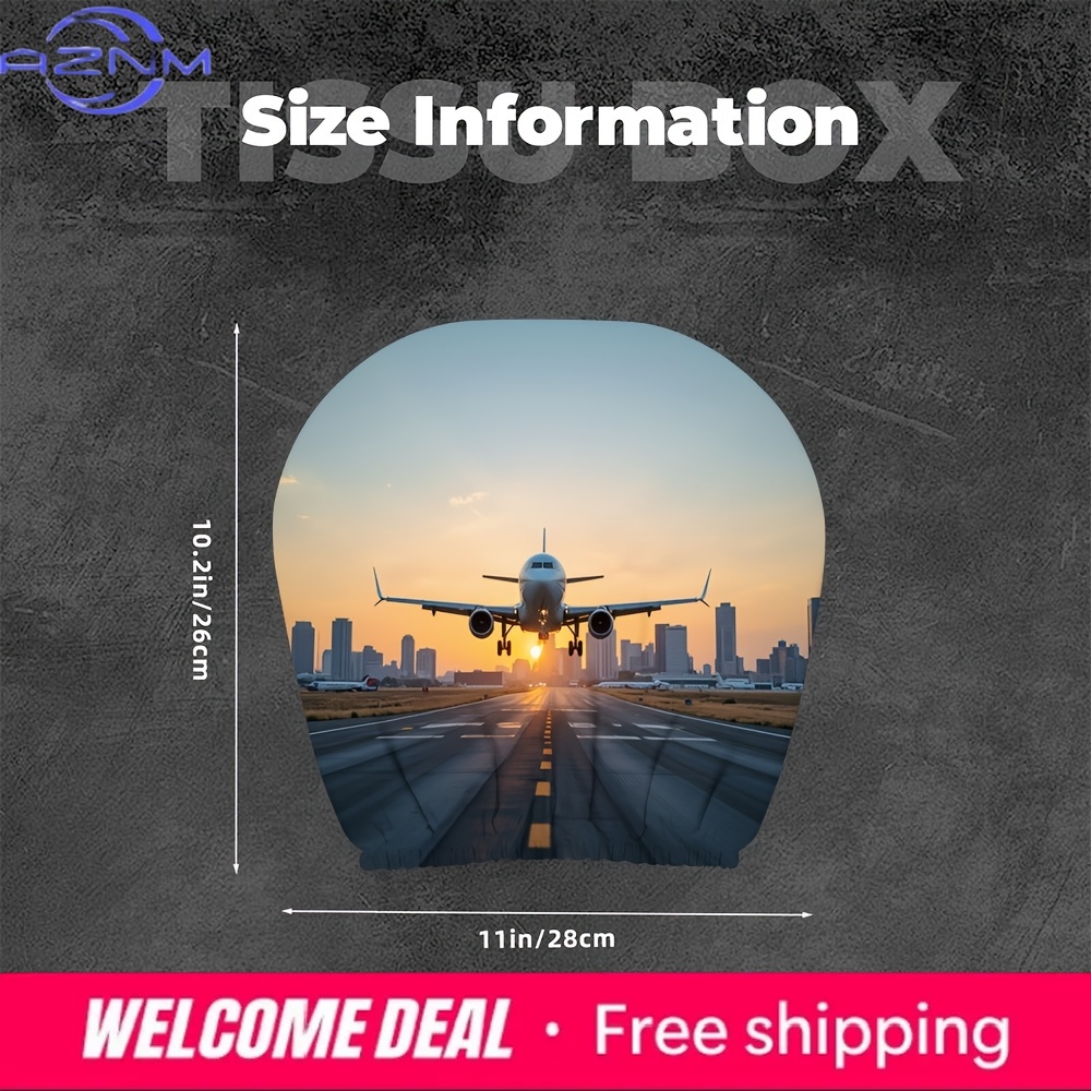 Airplane City Sunset Takeoff C - Car Accessories Gift Ideas บทวิจารณ์และราคา
