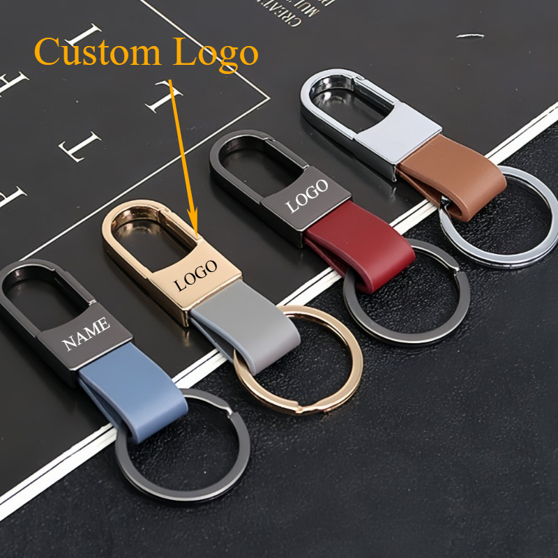 Fashion Leather Keychains Cust - Car Accessories Name บทวิจารณ์และราคา