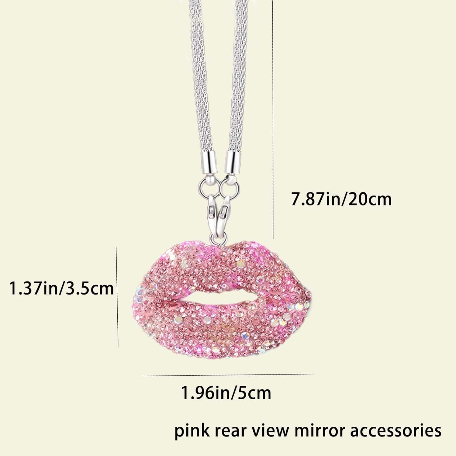 Bling Lip Diamond Car Accessor - Car Accessories For Women บทวิจารณ์และราคา