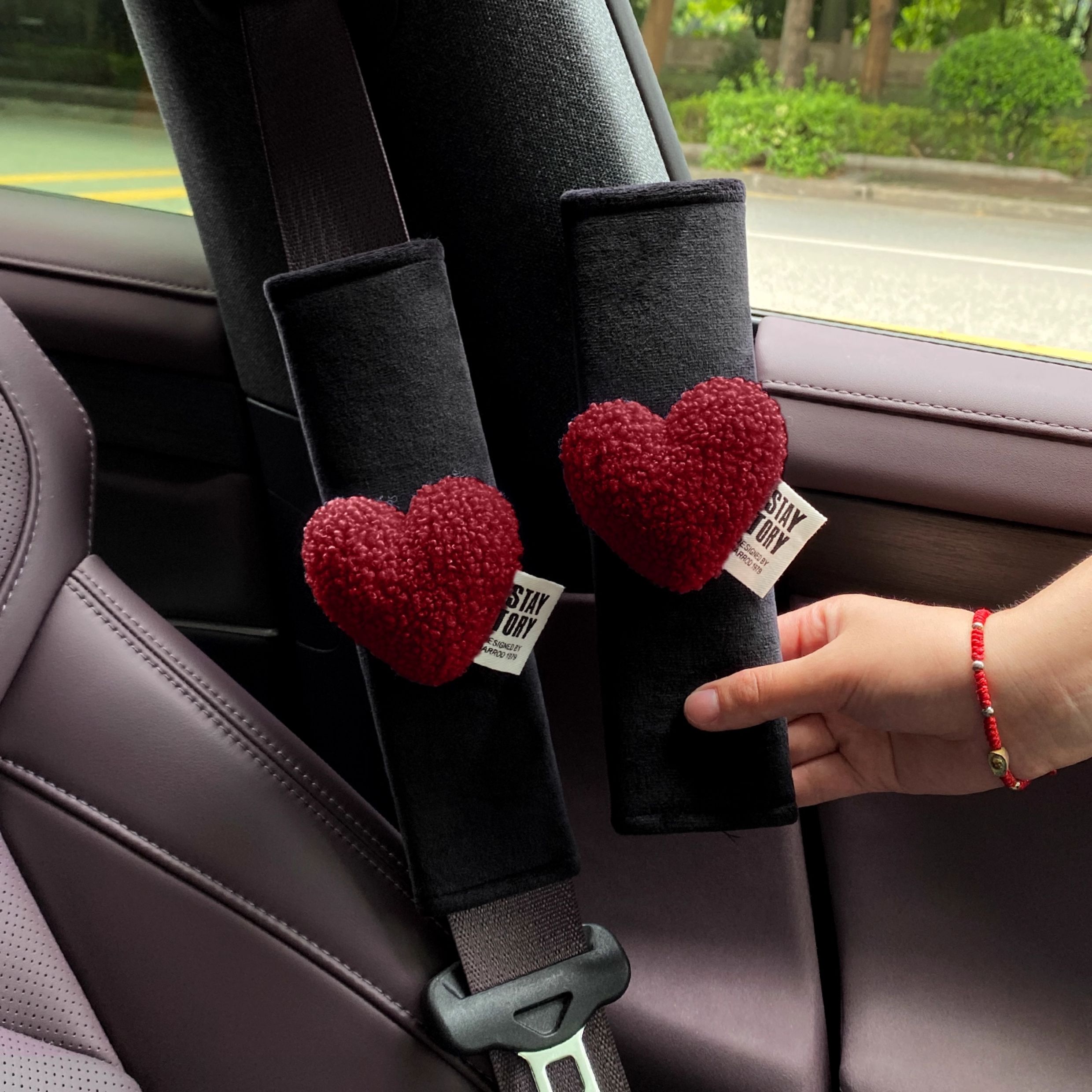 Seatbelt Shoulder Pad Cover fo - Car Accessories For Women บทวิจารณ์และราคา