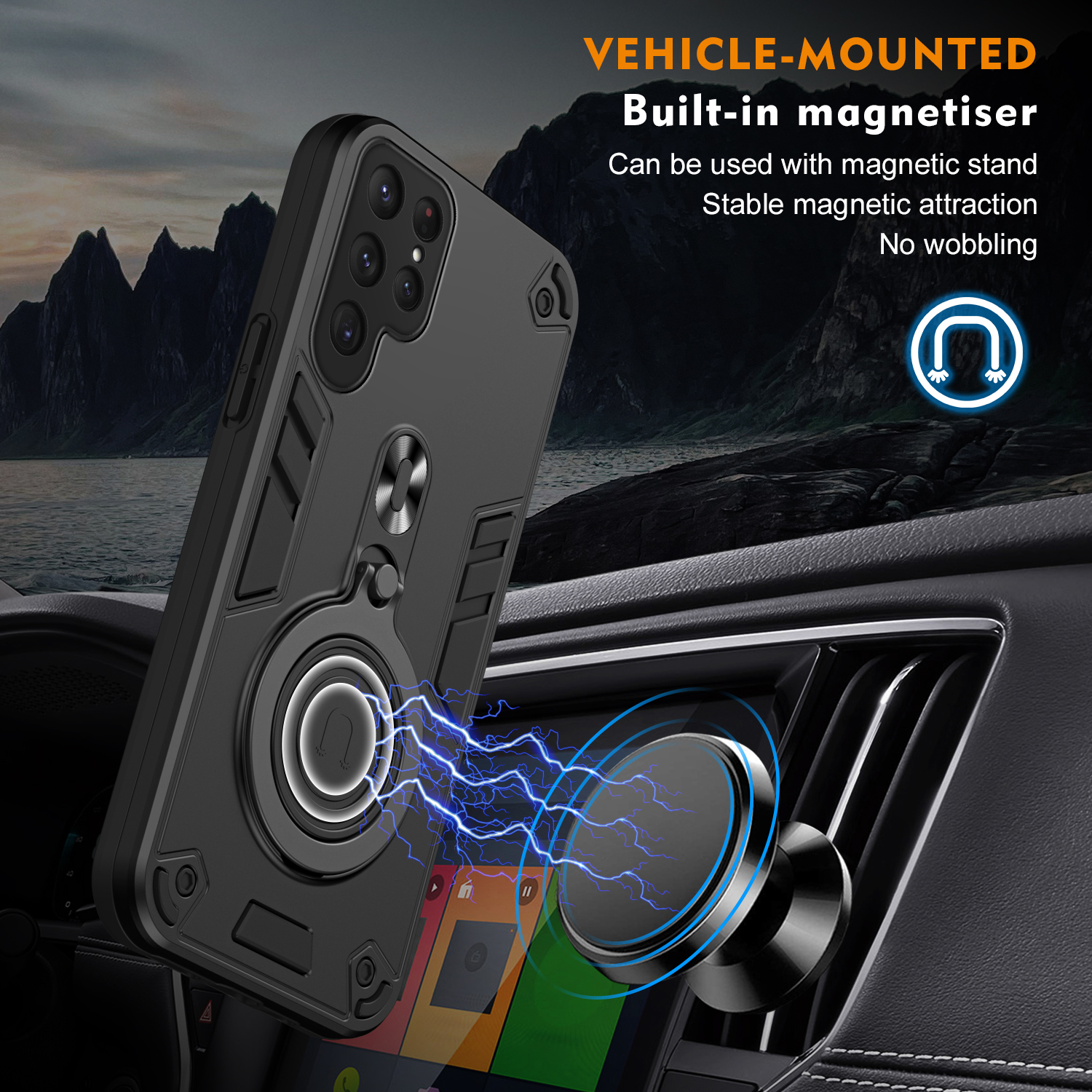 New 360 ° Rotating Metal Car B - Car Phone Holder Magnetic บทวิจารณ์และราคา