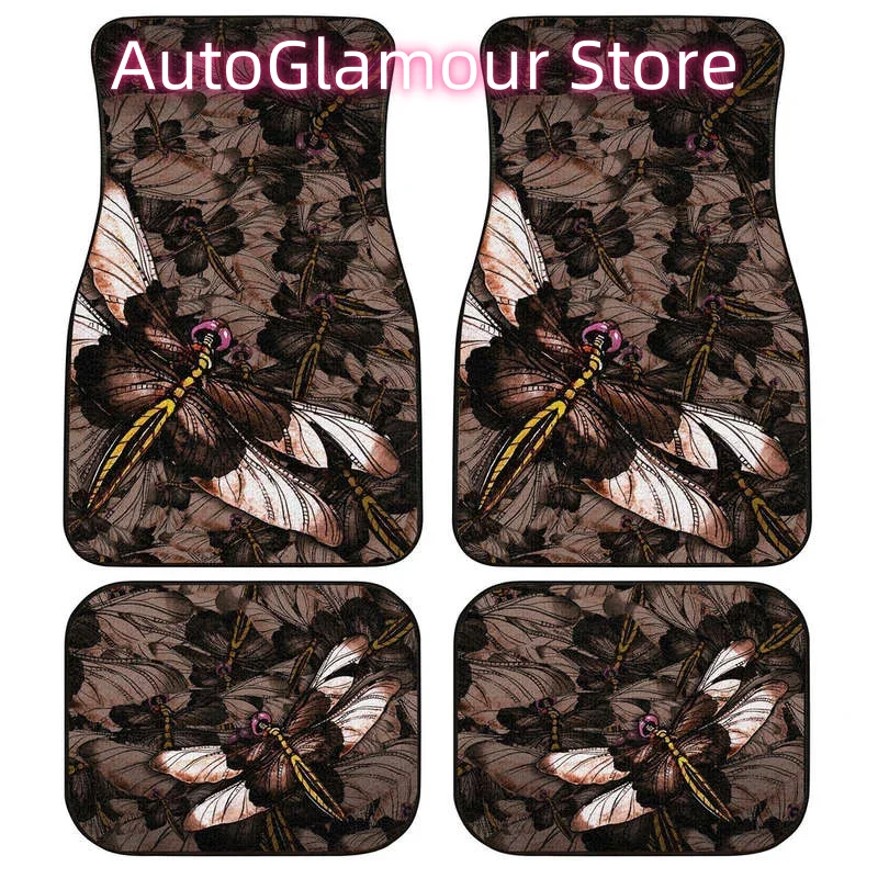 Brown Dragonfly Car Floor Mats - Car Accessories Gift Ideas บทวิจารณ์และราคา
