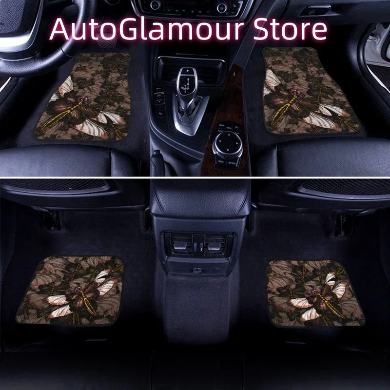 Brown Dragonfly Car Floor Mats - Car Accessories Gift Ideas บทวิจารณ์และราคา