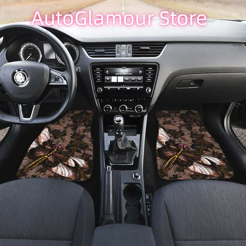 Brown Dragonfly Car Floor Mats - Car Accessories Gift Ideas บทวิจารณ์และราคา