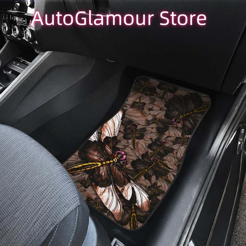 Brown Dragonfly Car Floor Mats - Car Accessories Gift Ideas บทวิจารณ์และราคา