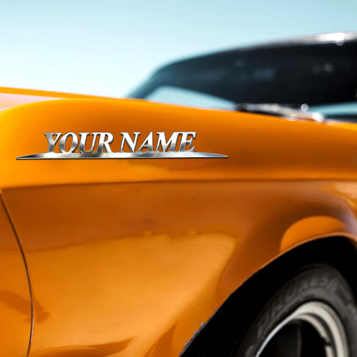 Metal Trendy YOUR NAME Sticker - Car Accessories Name บทวิจารณ์และราคา