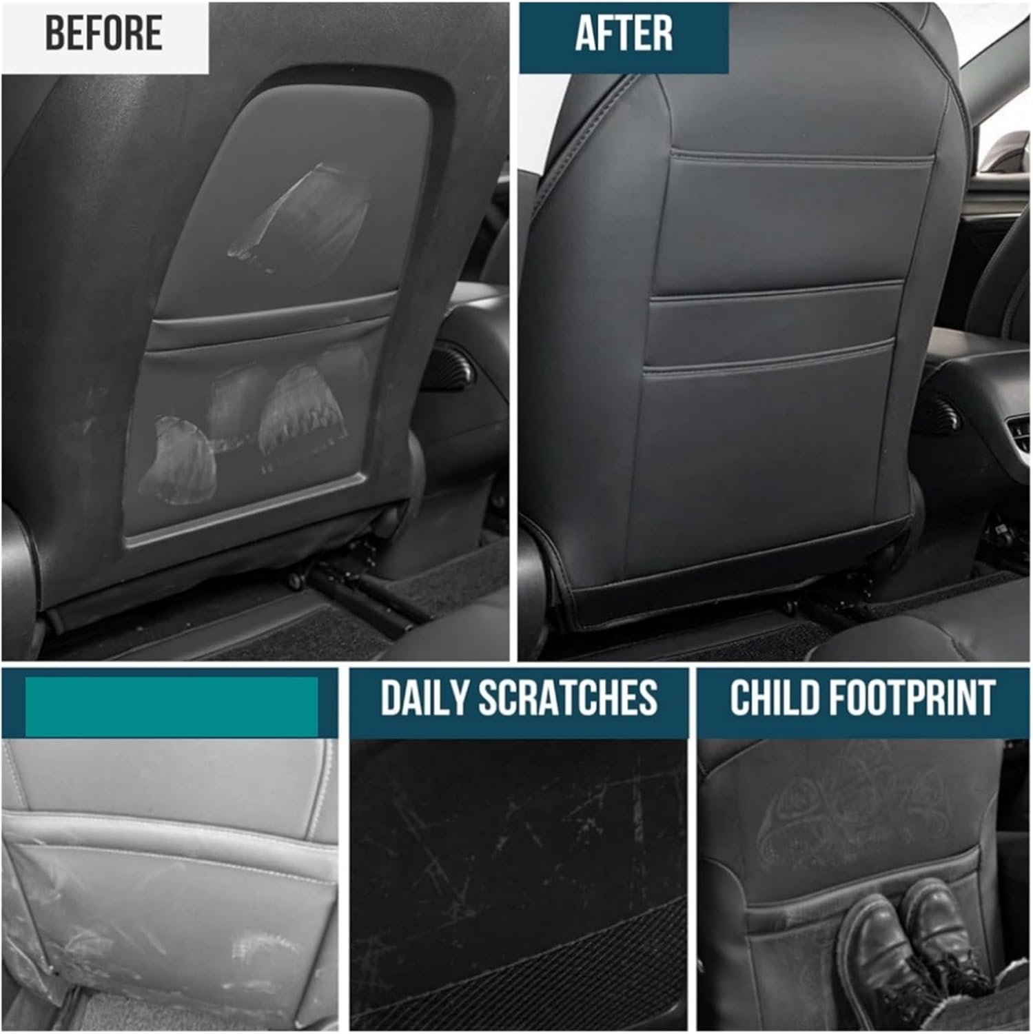 Seat Kick Pad for Tesla Model  - Leather Car Seat Cover บทวิจารณ์และราคา
