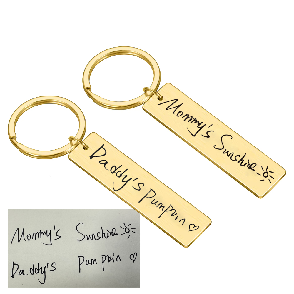 Actual Handwriting Keychain Cu - Car Accessories Gift Ideas บทวิจารณ์และราคา