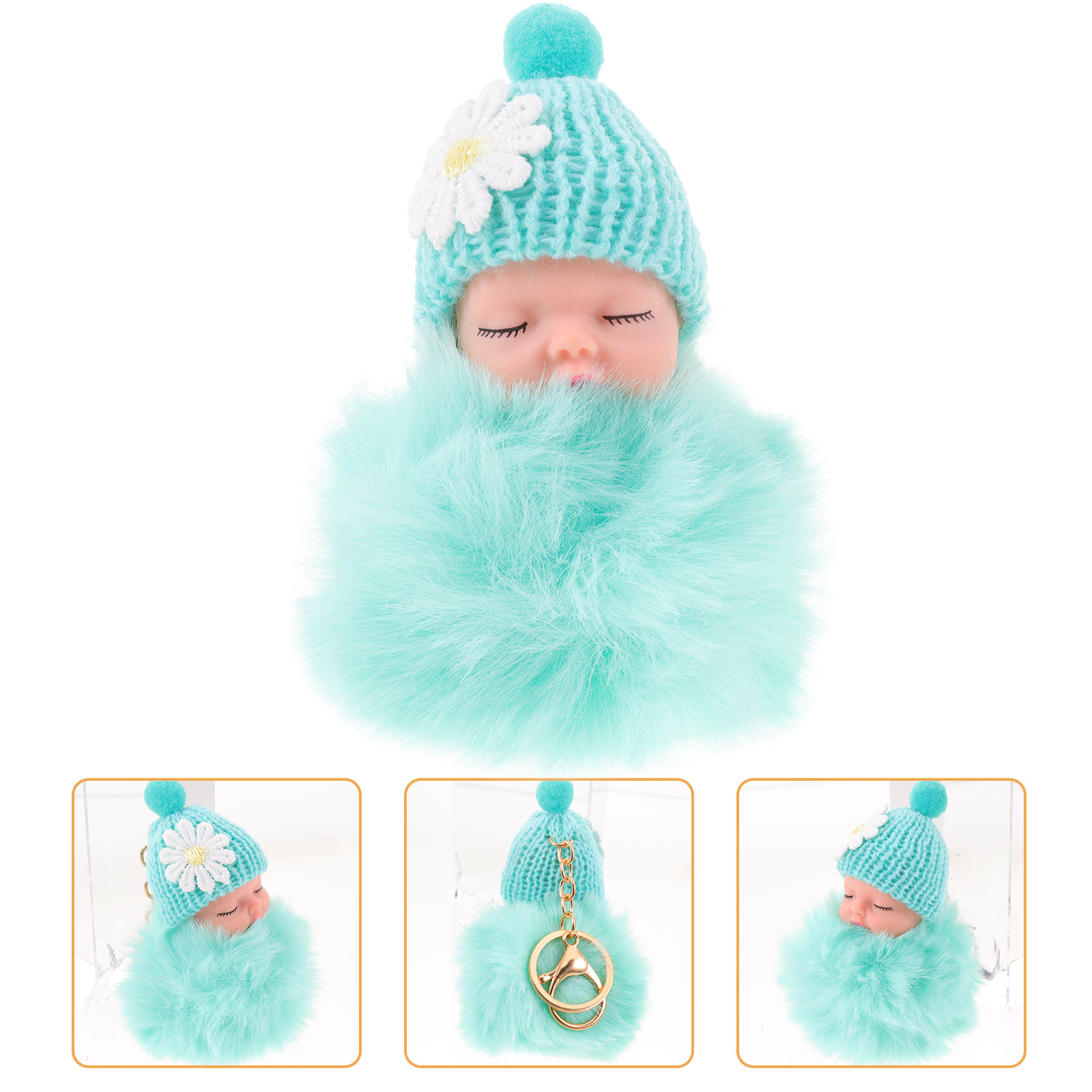 Creative Ball Keychain Cute Pe - Car Accessories Gift Ideas บทวิจารณ์และราคา