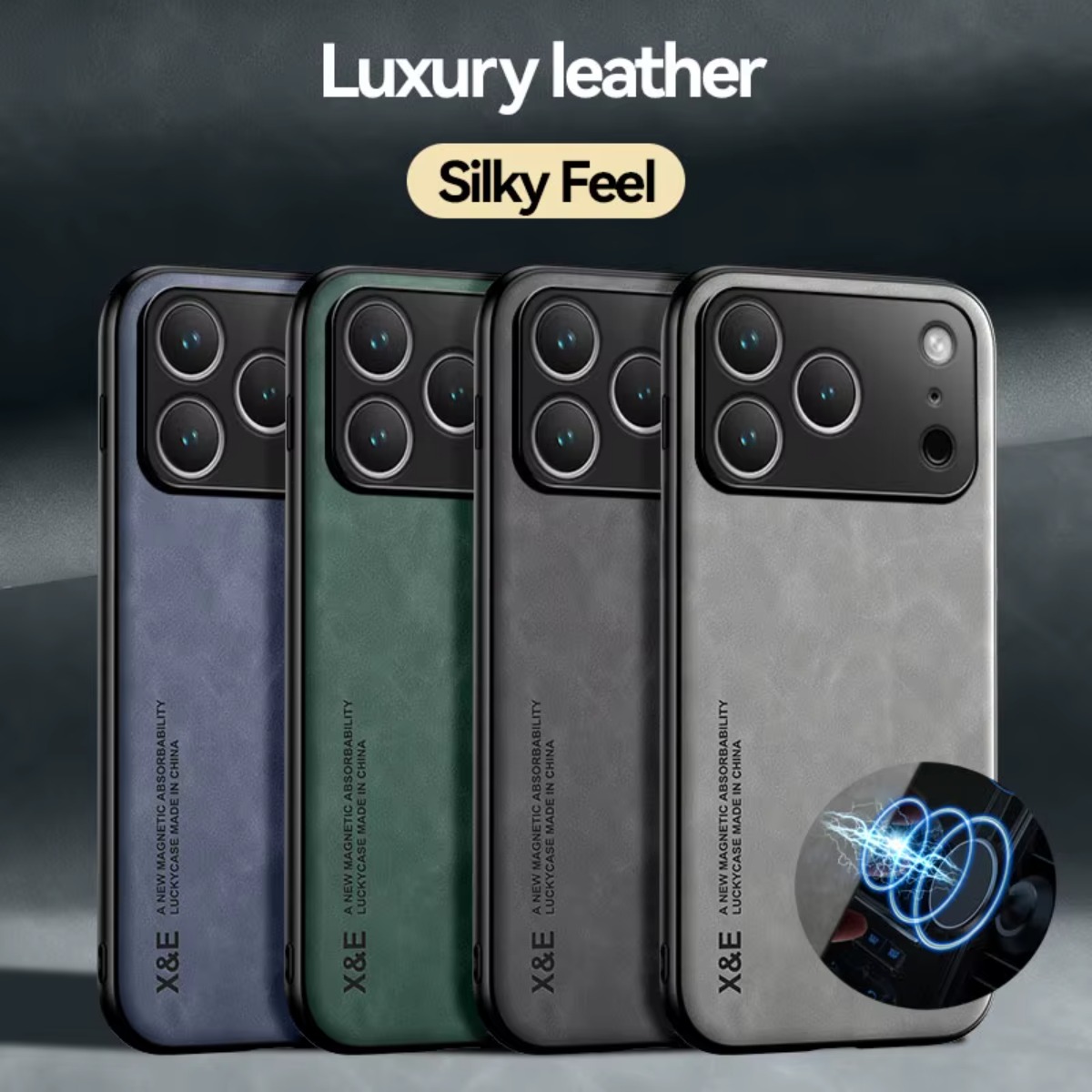 Leather  Phone Case  for APPLE - Car Phone Holder Magnetic บทวิจารณ์และราคา