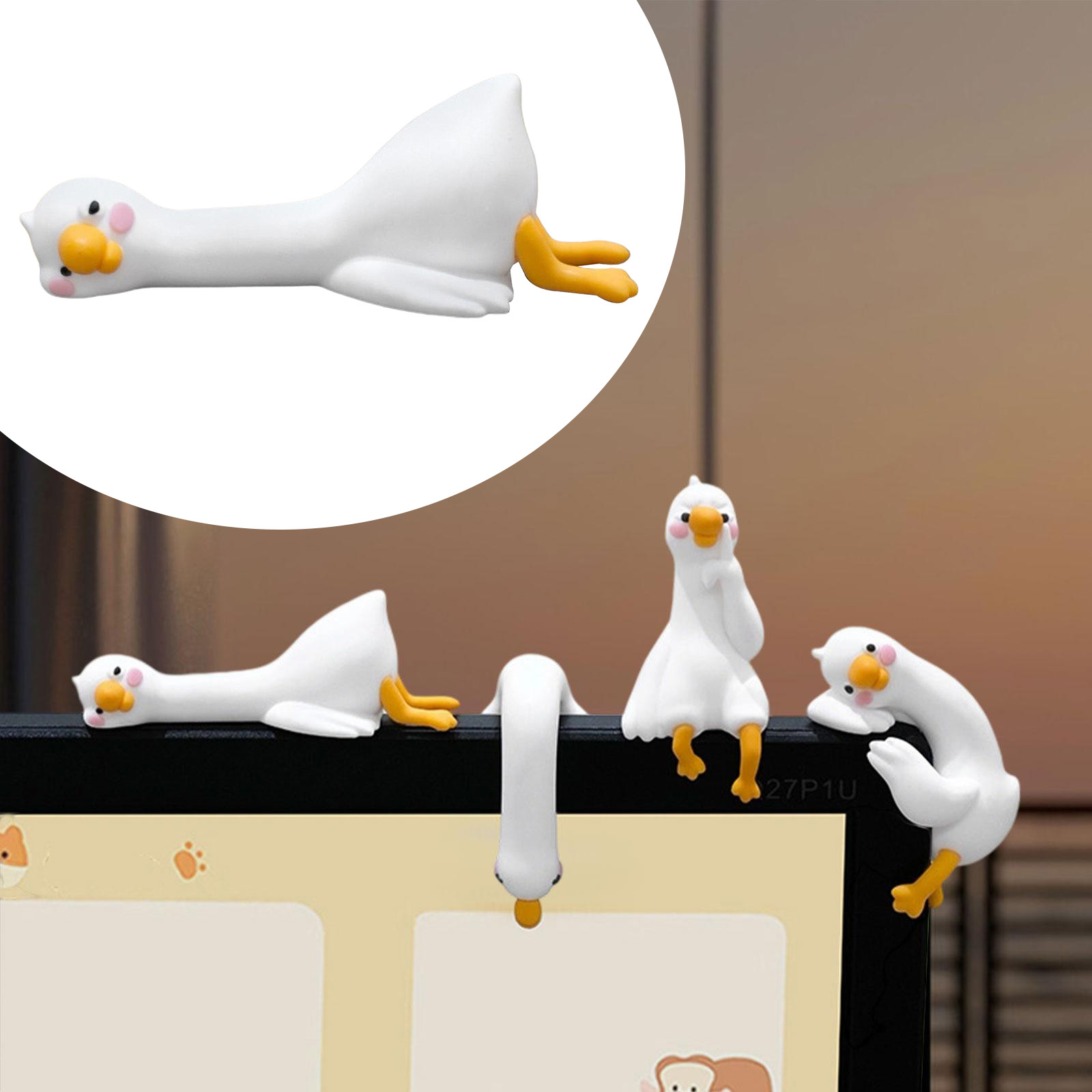 Cute 3D Duck Figurine Mini Res - Car Accessories Gift Ideas บทวิจารณ์และราคา
