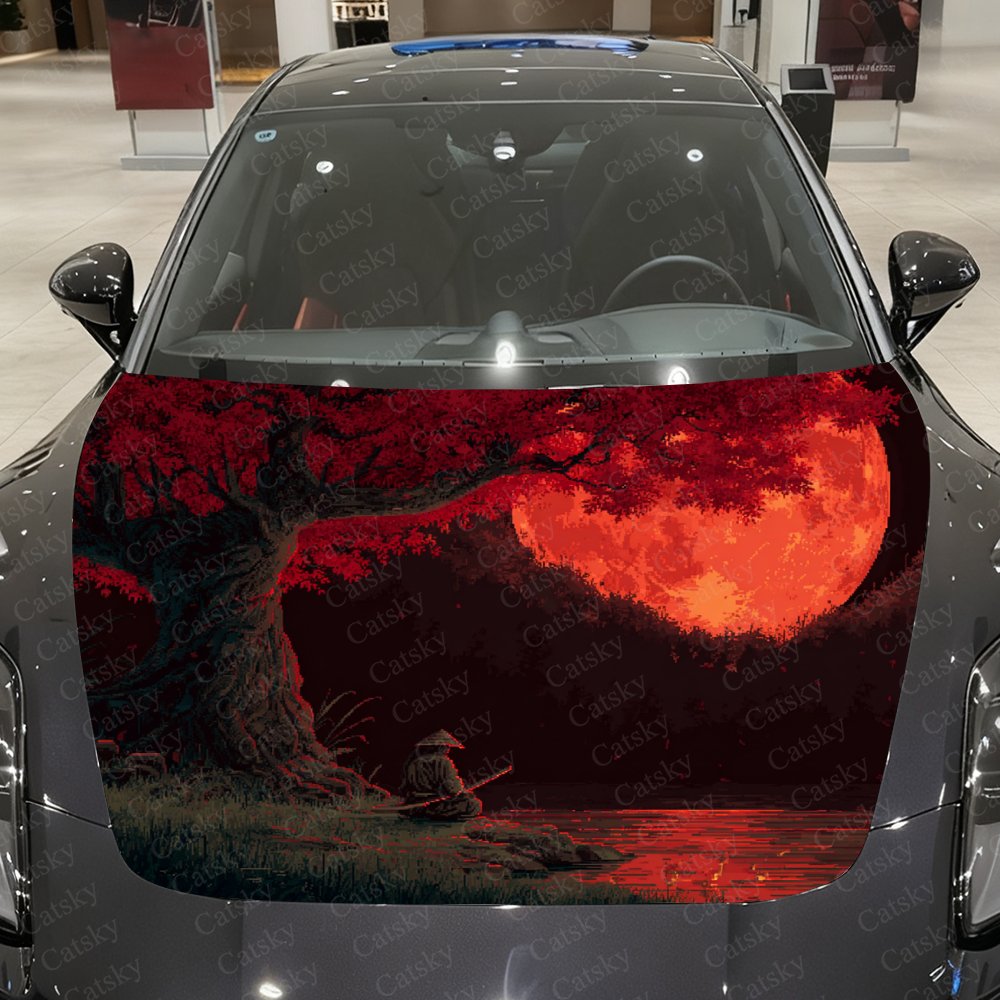 Red Night Moon Warrior Car Hoo - Car Accessories Gift Ideas บทวิจารณ์และราคา