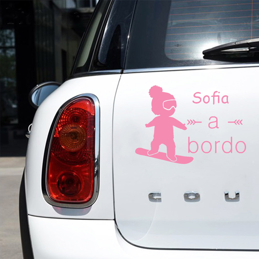 1pc Vinyl baby a bordo colorfu - Car Accessories For Baby บทวิจารณ์และราคา