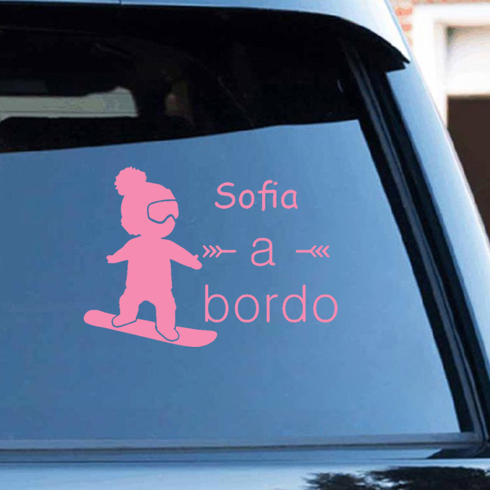 1pc Vinyl baby a bordo colorfu - Car Accessories For Baby บทวิจารณ์และราคา