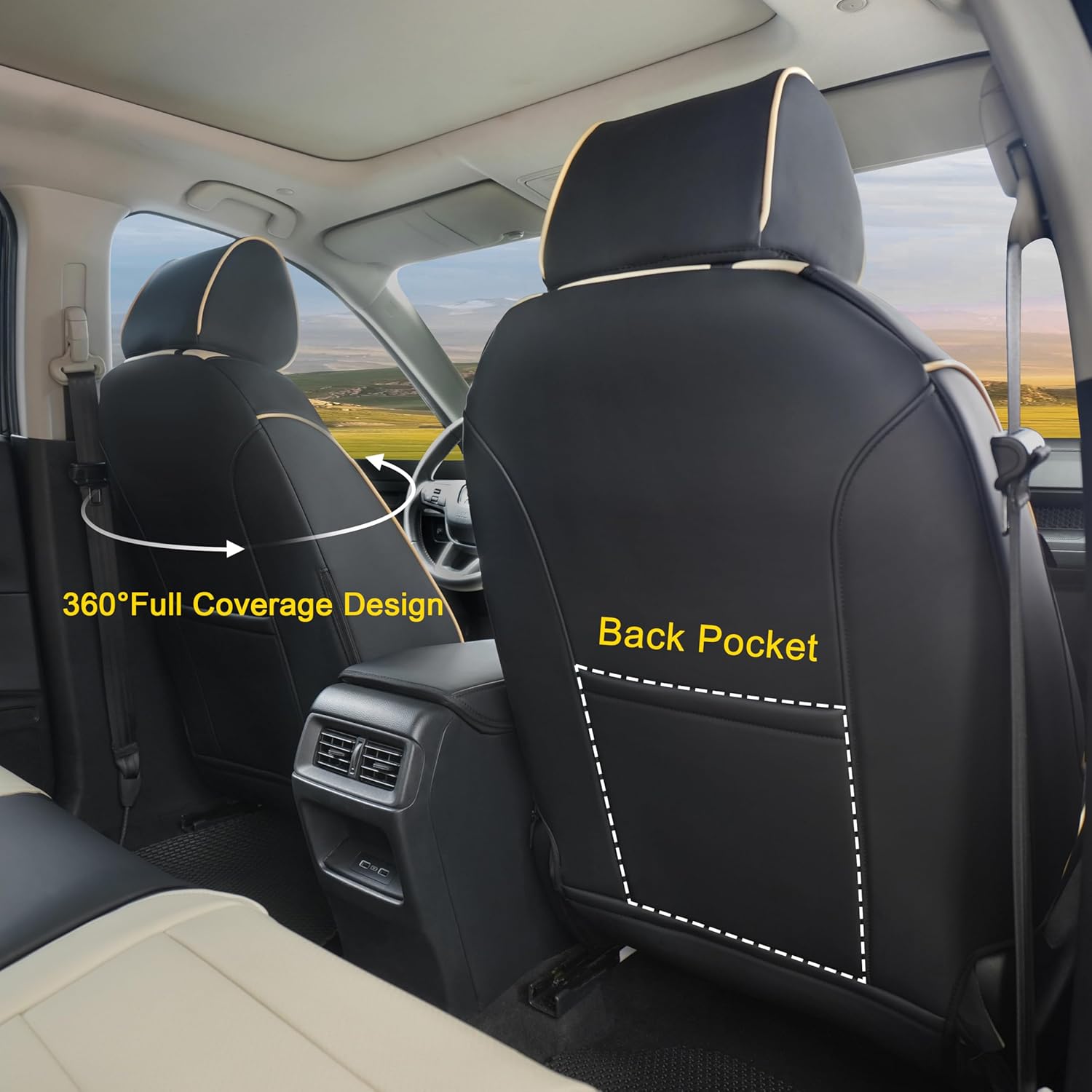 Custom Fit Leather Car Seat Co - Leather Car Seat Cover บทวิจารณ์และราคา