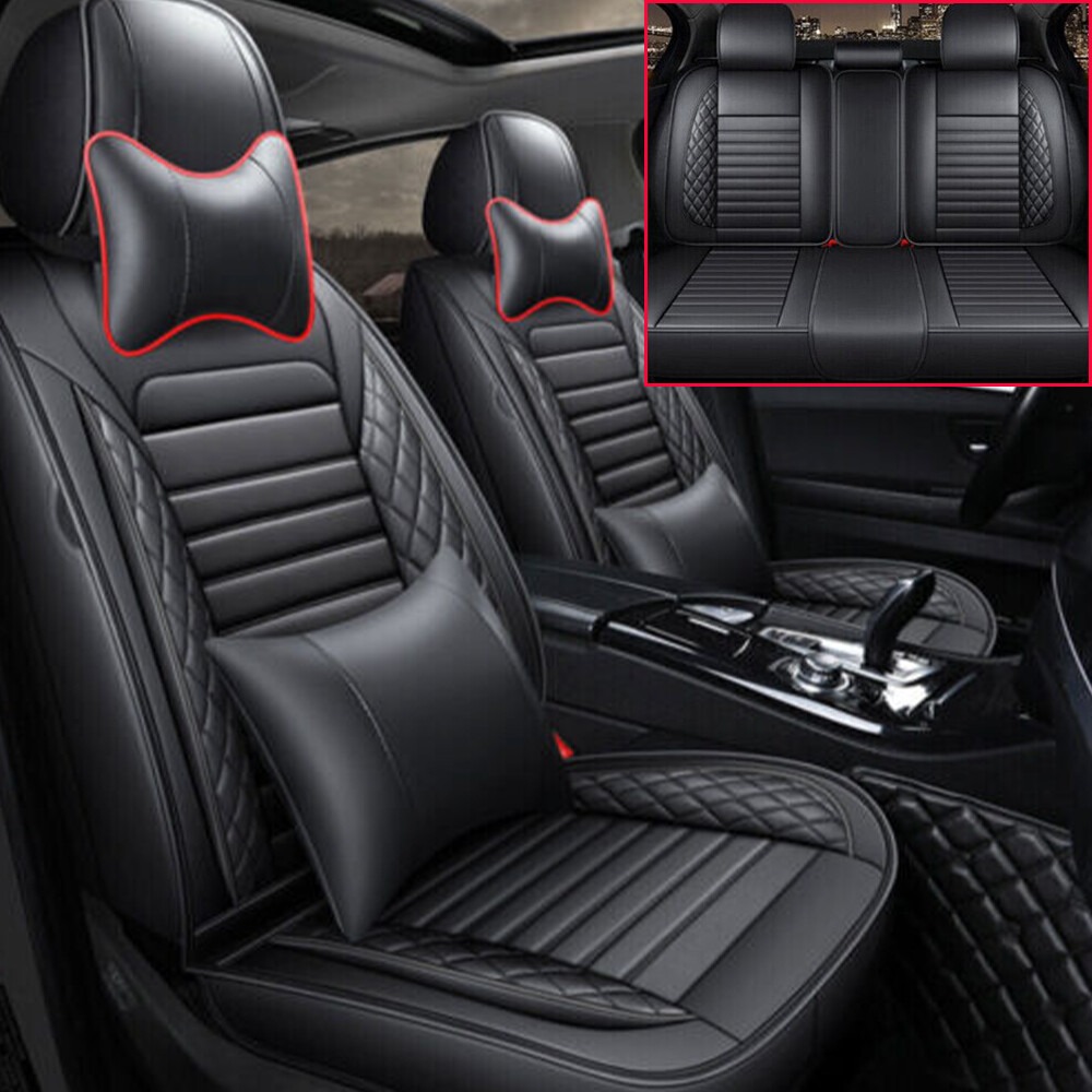 For Toyota RAV4 Front + Rear C - Leather Car Seat Cover บทวิจารณ์และราคา