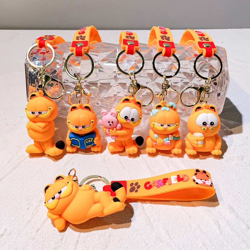 New Cute Cartoon Garfield Keyc - Car Accessories For Women บทวิจารณ์และราคา
