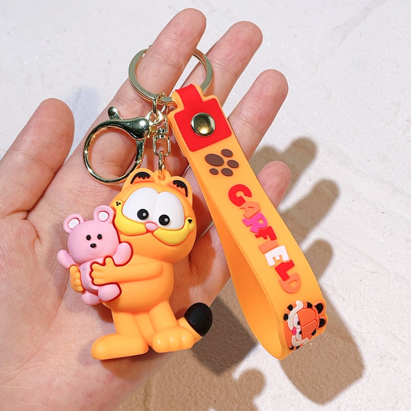 New Cute Cartoon Garfield Keyc - Car Accessories For Women บทวิจารณ์และราคา