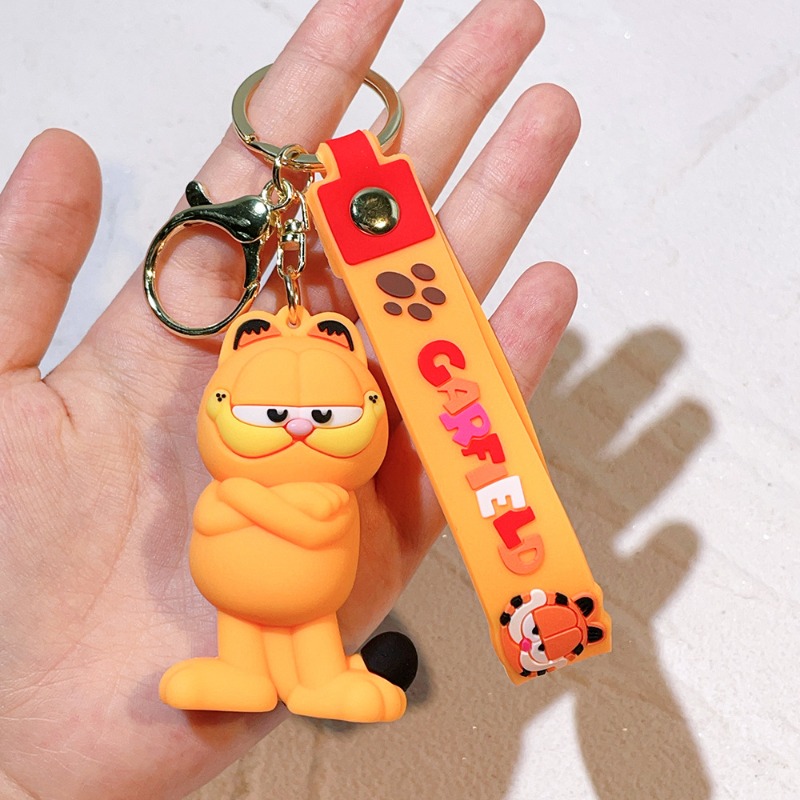 New Cute Cartoon Garfield Keyc - Car Accessories For Women บทวิจารณ์และราคา