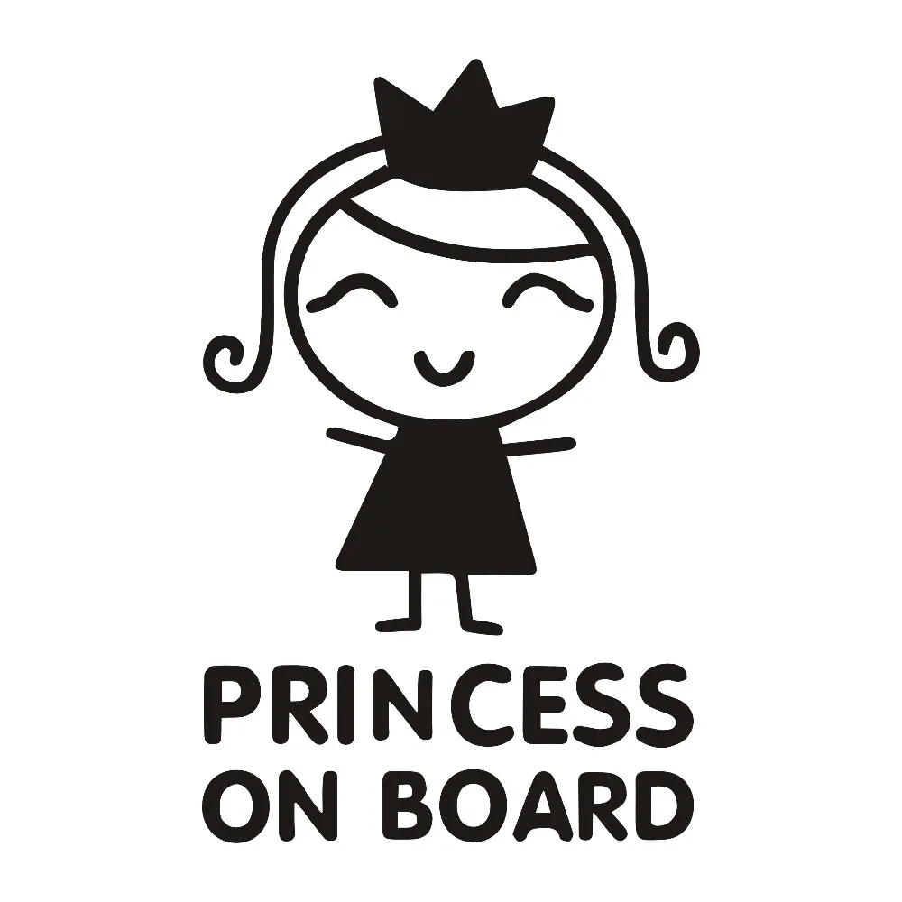 Car Stickers Personality Princ - Car Accessories For Baby บทวิจารณ์และราคา