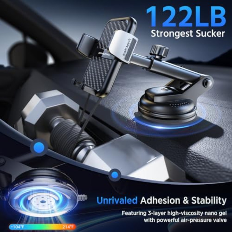 3-in-1 Car Phone Holder [122+L - Car Phone Holder Magnetic บทวิจารณ์และราคา
