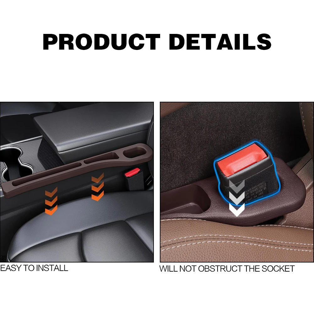2PCS Car Seat Gap Filler Betwe - Car Accessories Website บทวิจารณ์และราคา