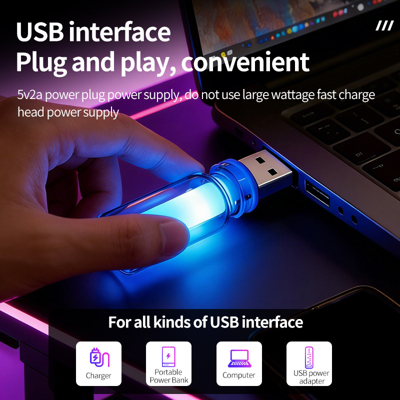 RGB LED Ambient Light 10 Modes - Car Accessories Gift Ideas บทวิจารณ์และราคา