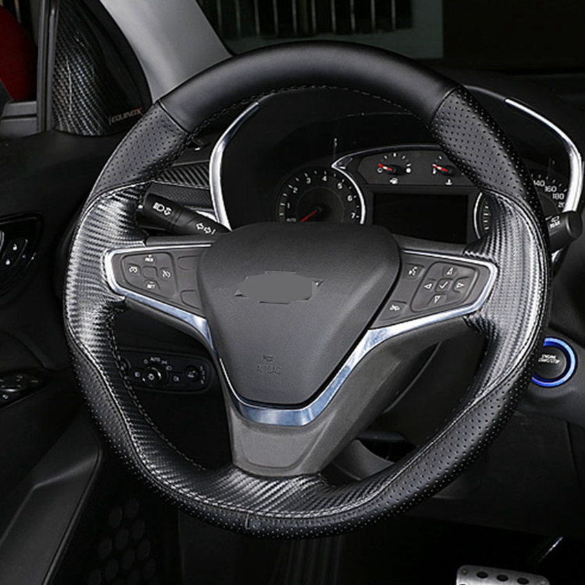 DIY Genuine leather Car Steeri - Car Accessories Xl6 บทวิจารณ์และราคา