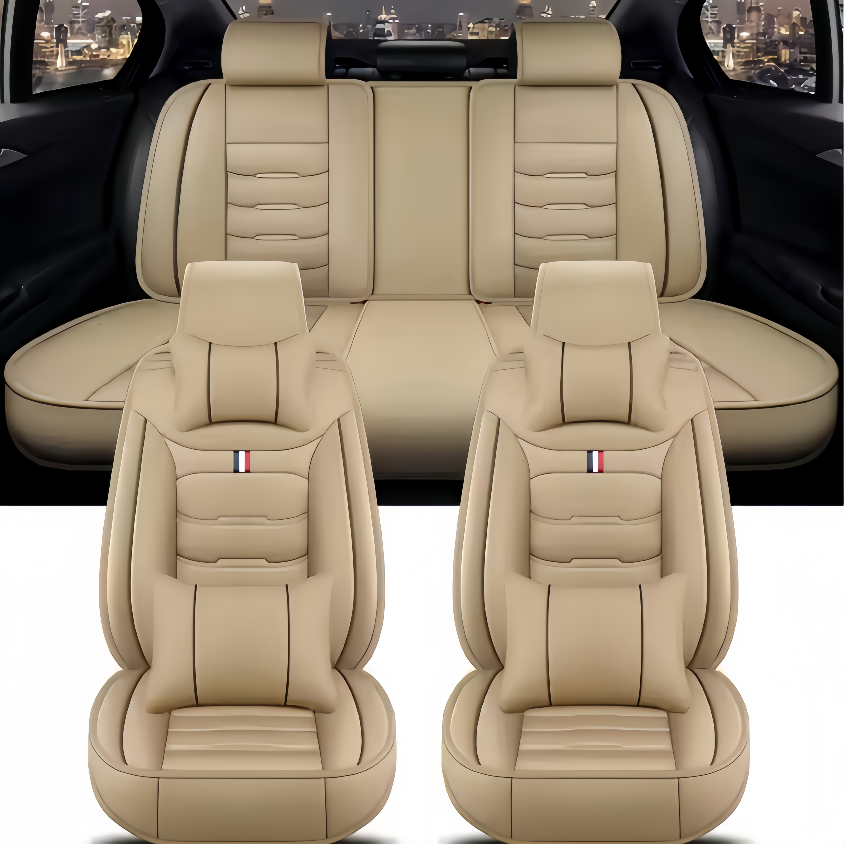 Seat Covers Pu Leather Car Sea - Leather Car Seat Cover บทวิจารณ์และราคา