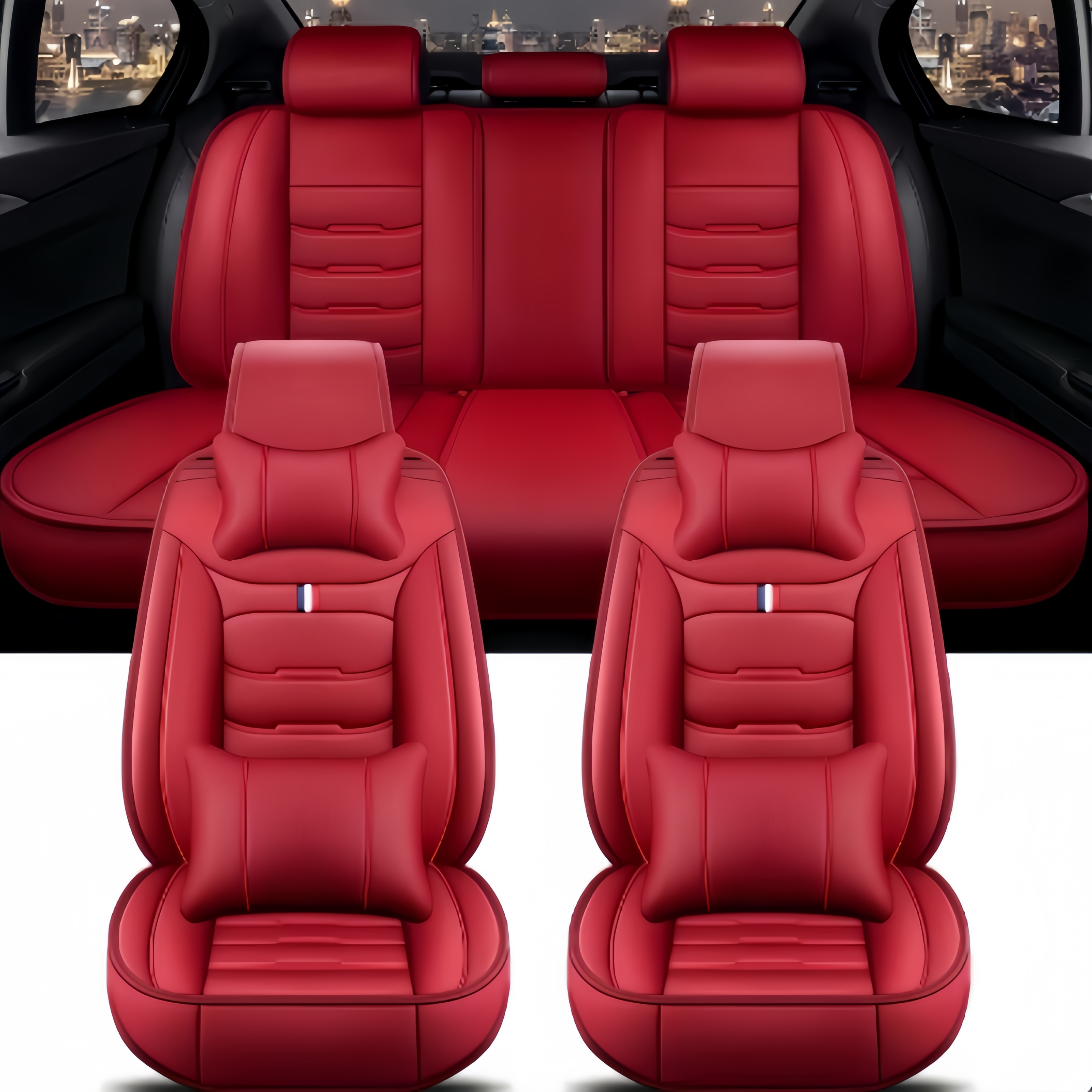 Seat Covers Pu Leather Car Sea - Leather Car Seat Cover บทวิจารณ์และราคา