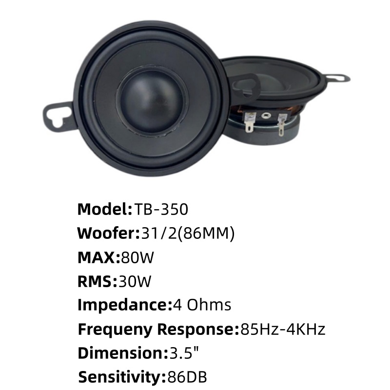 Car Speakers 1 Pair 3.5 Inch C - Car Accessories Sound System บทวิจารณ์และราคา