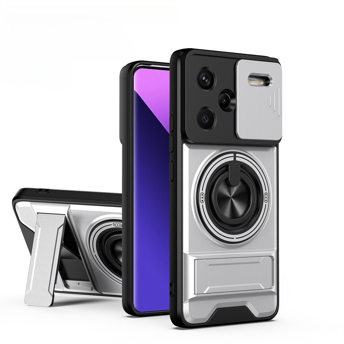 Lens Slide Camera Phone Case f - Car Phone Holder Magnetic บทวิจารณ์และราคา