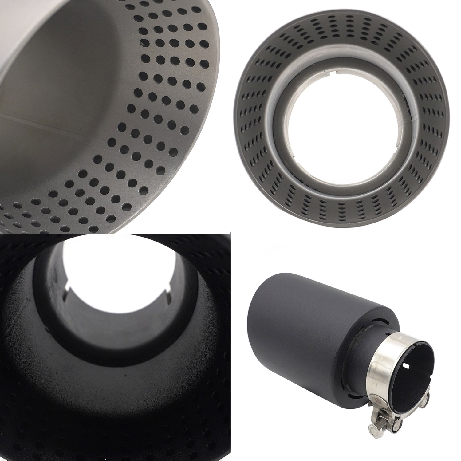 Car Exhaust Muffler Tips pipe  - Car Accessories Sound System บทวิจารณ์และราคา