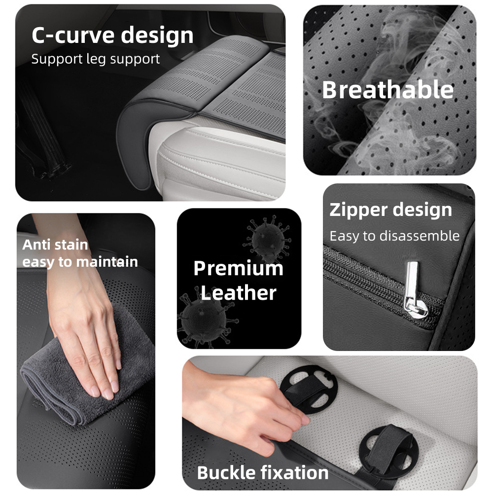 Car Seat Cushion Leg support F - Leather Car Seat Cover บทวิจารณ์และราคา