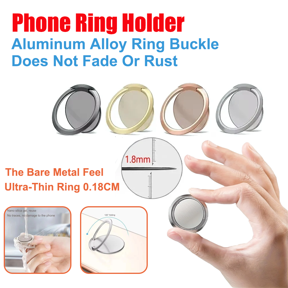 Ultra Thin Metal Ring Holder S - Car Phone Holder Magnetic บทวิจารณ์และราคา