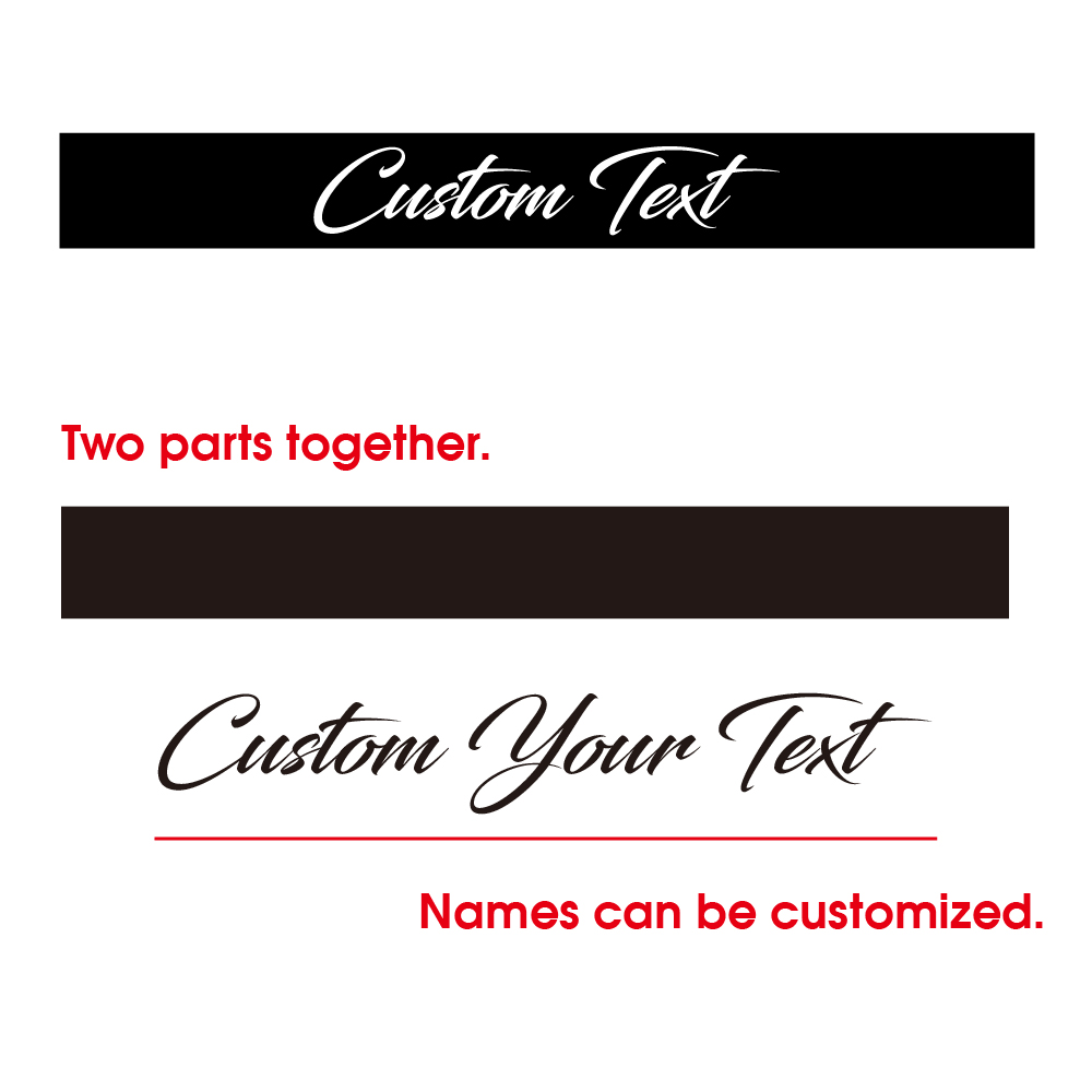 1PC Double Color Customized Te - Car Accessories Name บทวิจารณ์และราคา