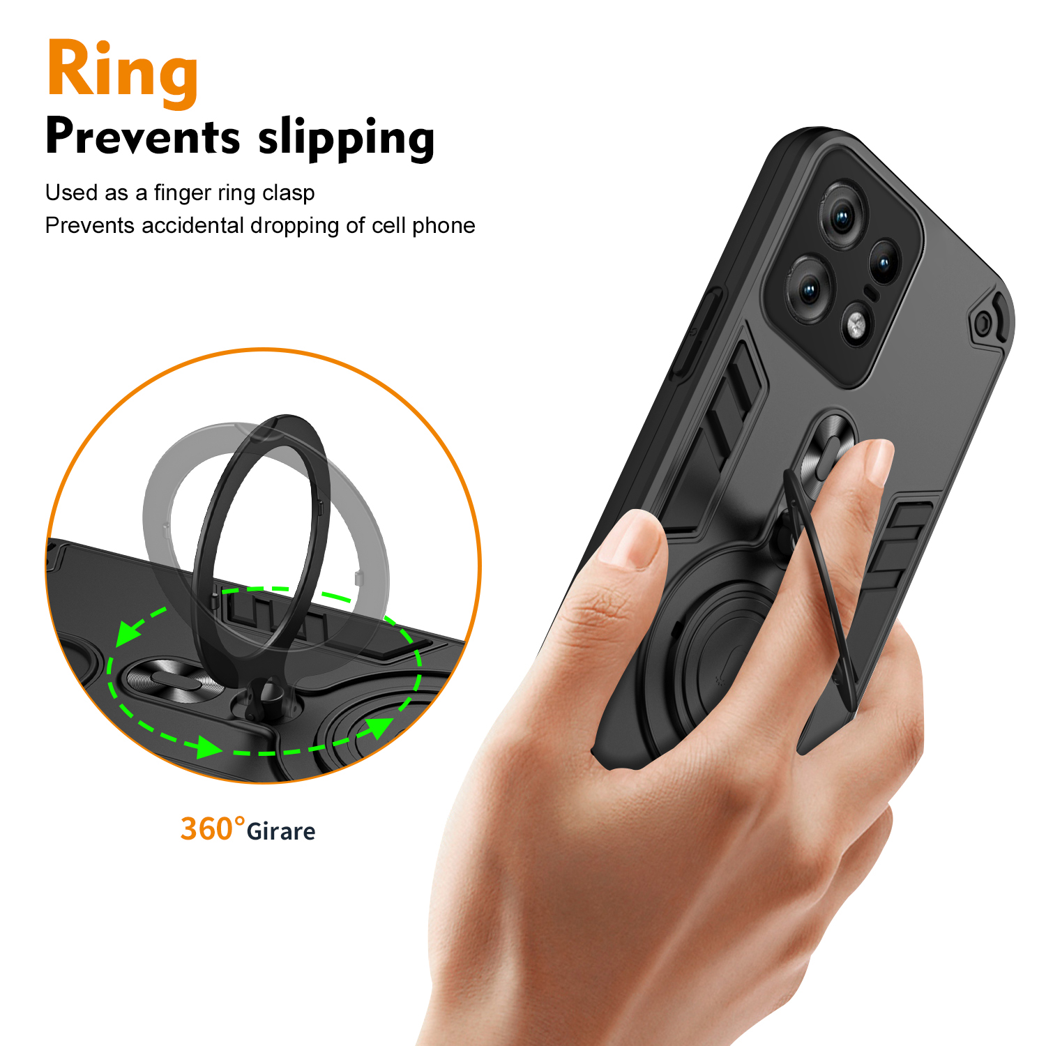 360 ° Rotating Metal Car Brack - Car Phone Holder Magnetic บทวิจารณ์และราคา
