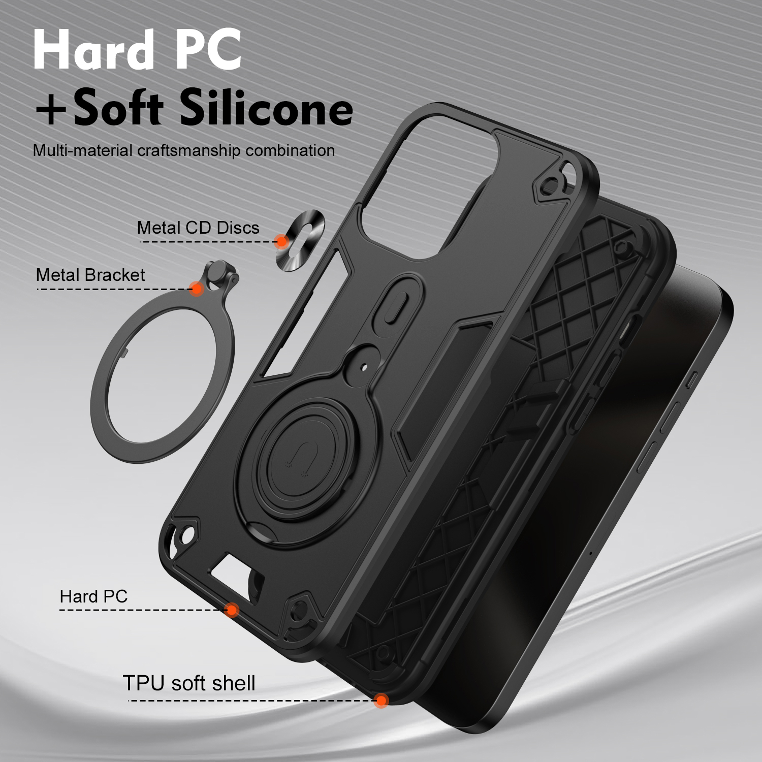 360 ° Rotating Metal Car Brack - Car Phone Holder Magnetic บทวิจารณ์และราคา
